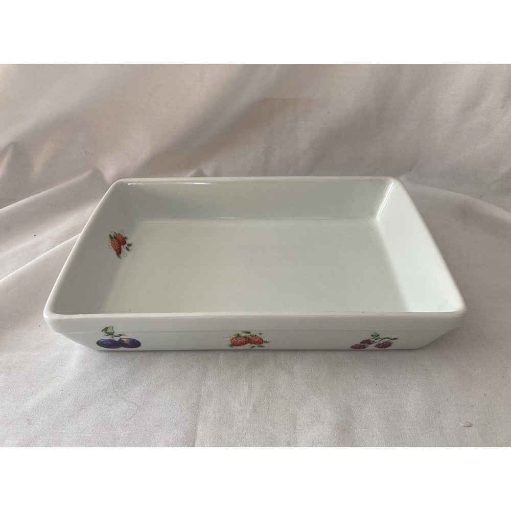 Cordon Bleu B.I.A Fruit Pattern 10.5x7” Rectangle Baking/Serving Dish Casserole